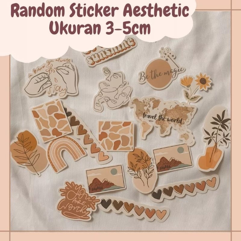 

Sticker Aesthetic Stiker Jurnal Scrapbook Vinyl