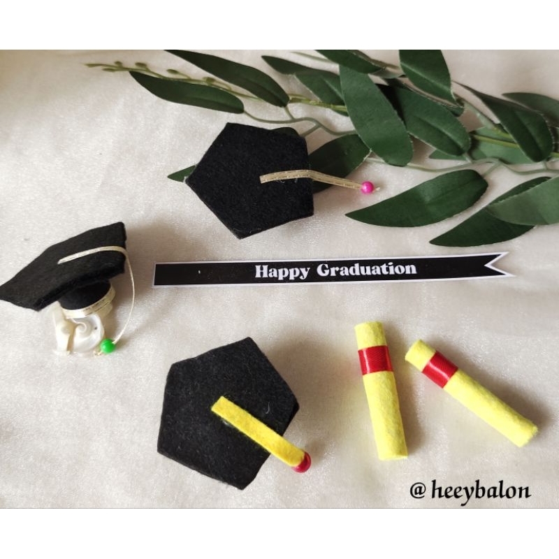 Topi Toga Boneka/Topi Segi Lima Boneka/Topi Wisuda/Toga/Toga Wisuda/Toga Boneka Wisuda