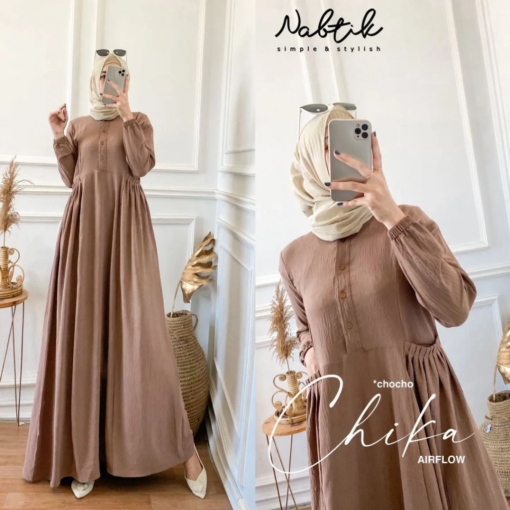 Gamis Chika Cringkel Airflow Coza