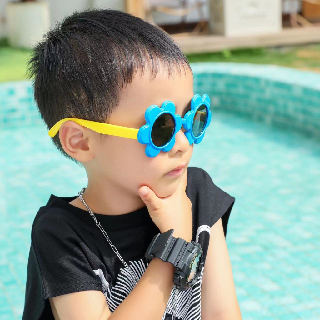 Kacamata Fashion Polarisasi Anak Bahan Silikon Anti-ultraviolet