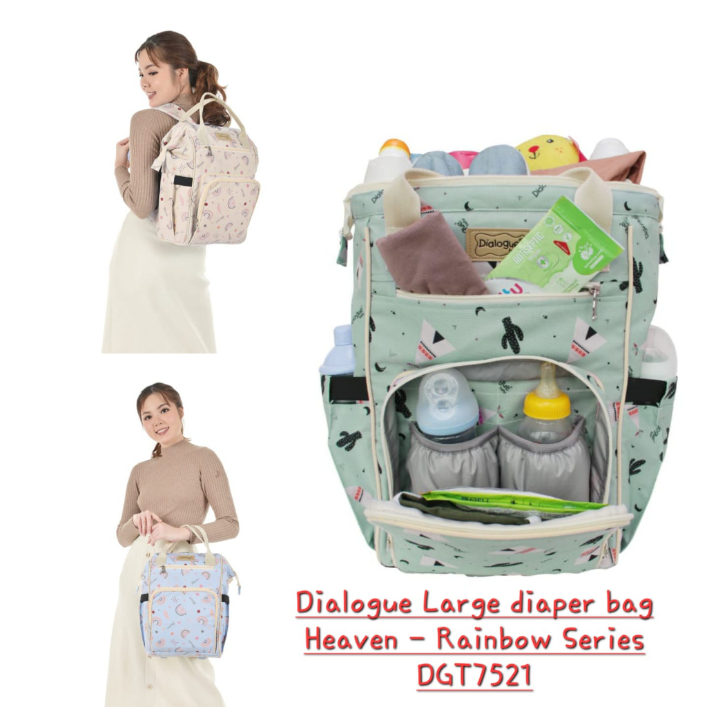 Tas besar Dialogue Diaper Bag Heaven rainbow DGT7521 Grand Series DGT7416 Backpack