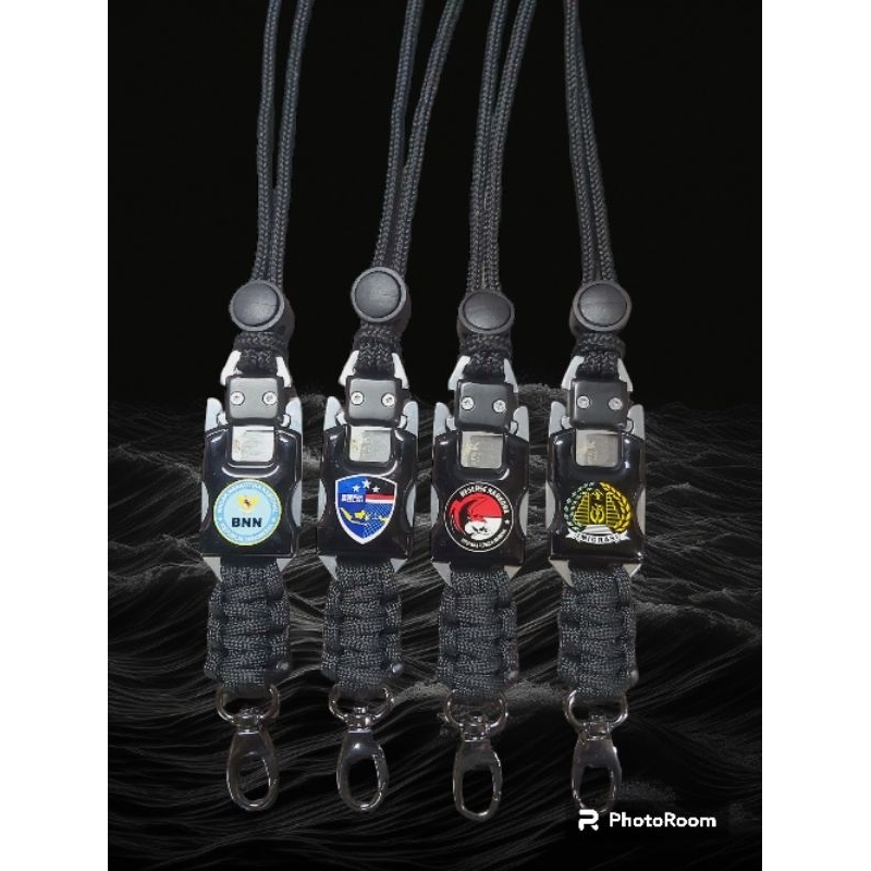 

Lanyard Id Card Holder Tali Gantungan Logo Custom Mini Knife Logo