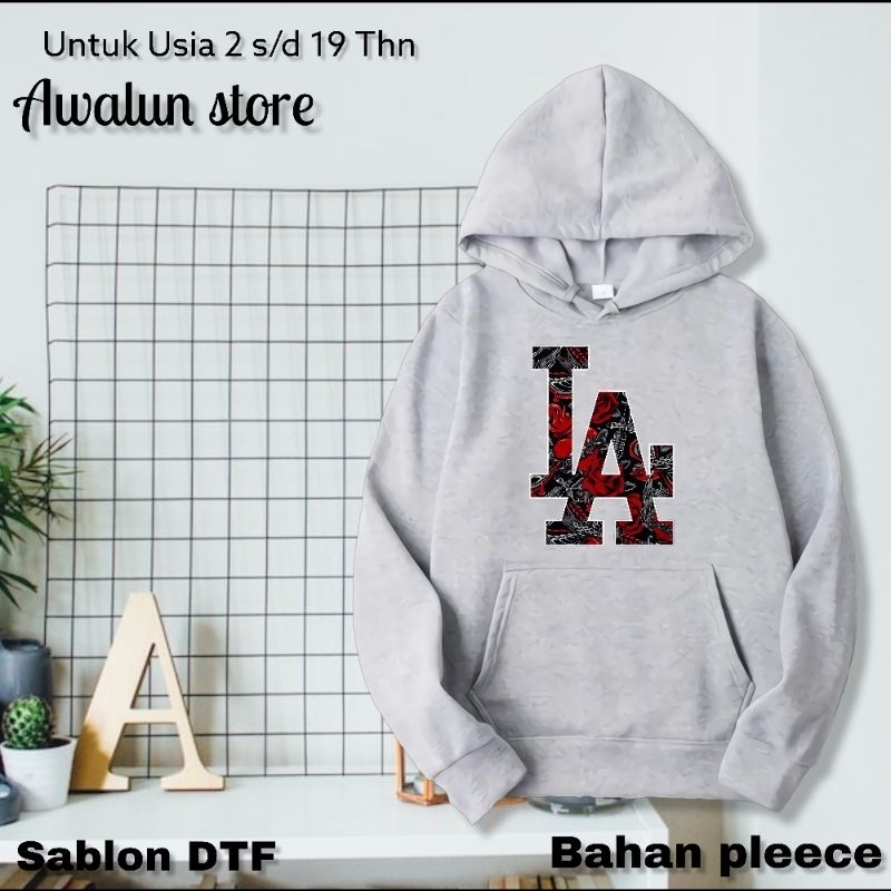 Hoodie Anime untuk Anak-Remaja Logo LA