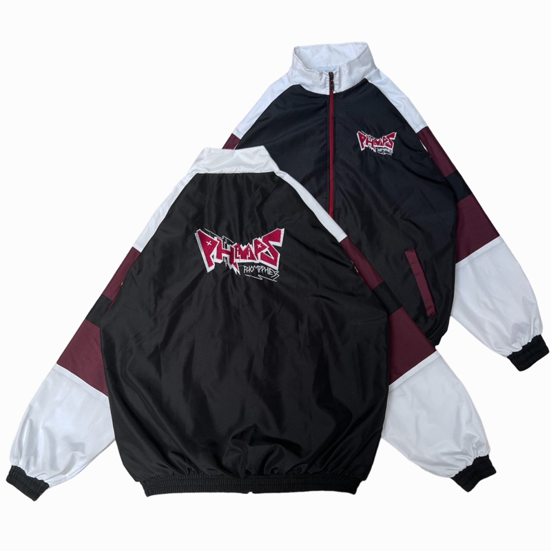 PHMPS Phompphiess Jacket Retro Hitam Maroon Jaket Sport Pria Wanita Termurah
