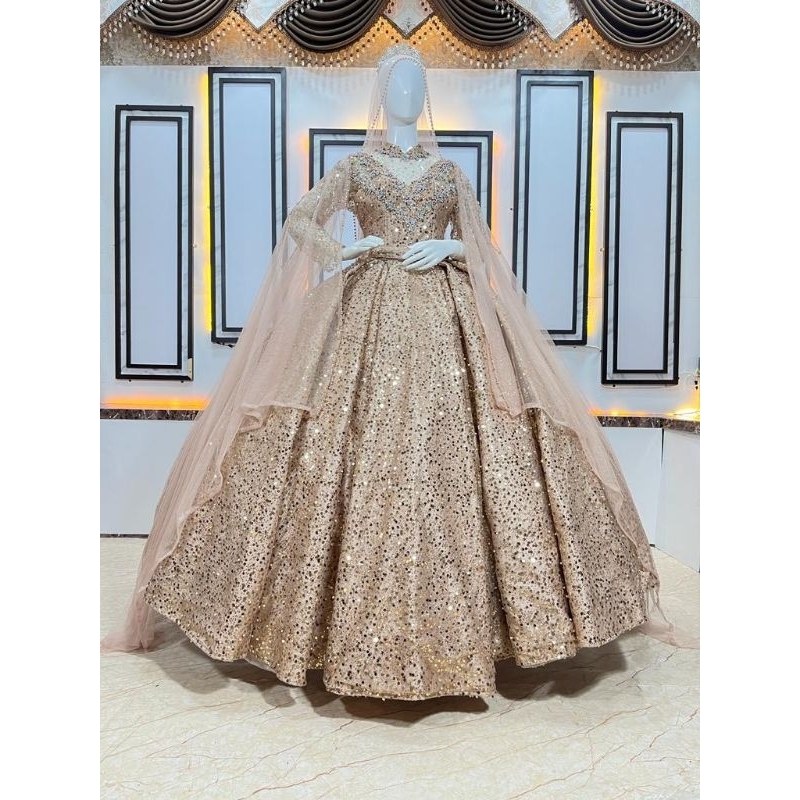 Gaun pengantin squeen premium || wedding dres