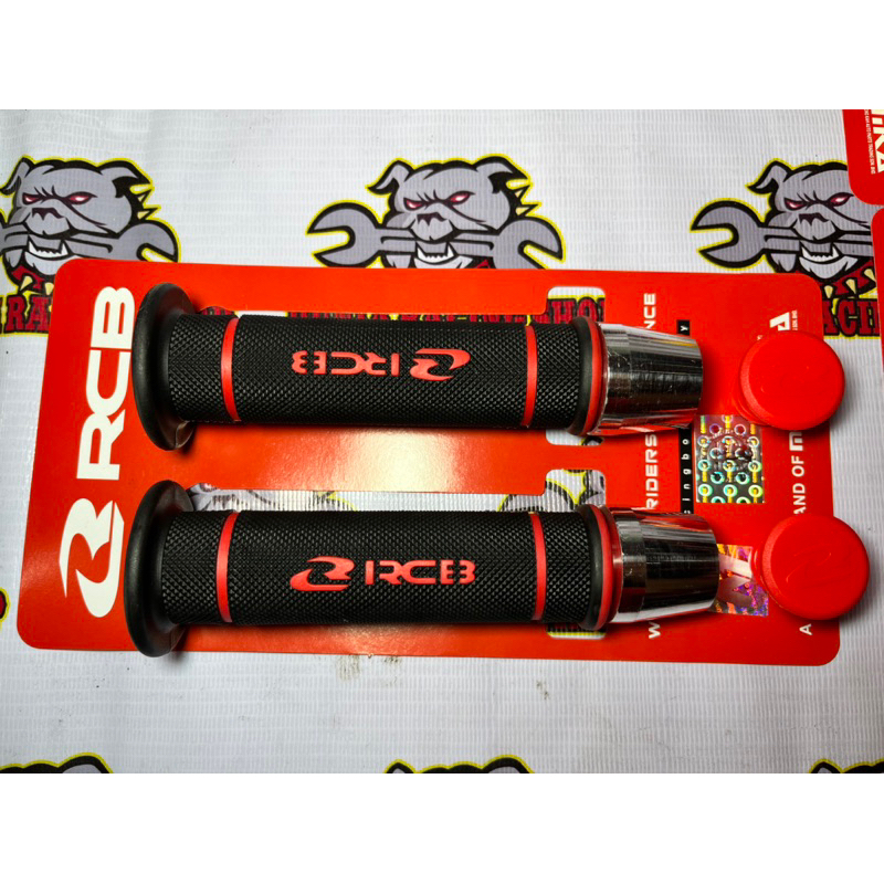 Handgrip RCB Grip RCB HG55 Hitam Merah Biru Kuning Grey Oren + Jalu Stang