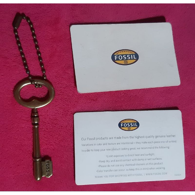 Gantungan Tas Kunci Fossil original Preloved