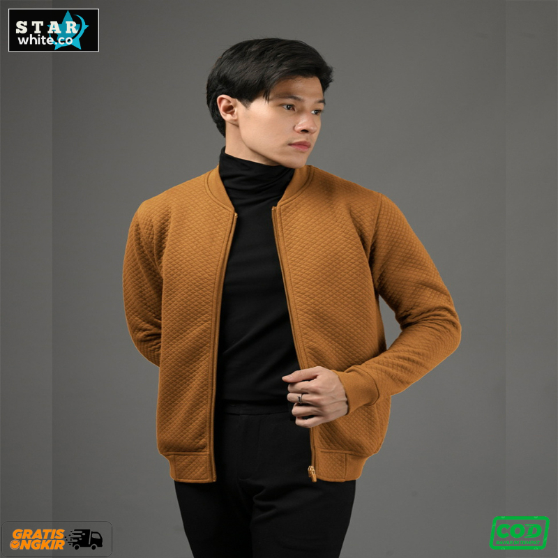 Jaket Bomber Jacket Comfy Varsity Ottoman Pria