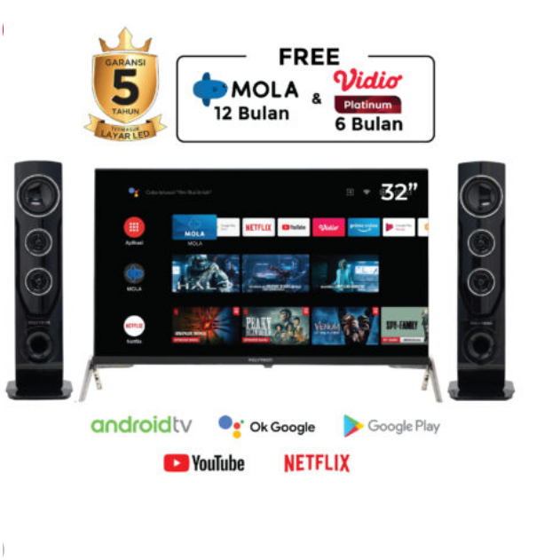 POLYTRON Smart Android TV 32 inch PLD 32TAG5959 PLD 32TAG5959