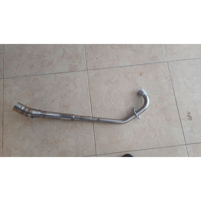 leher knalpot jupiter mx new old inlet 50mm