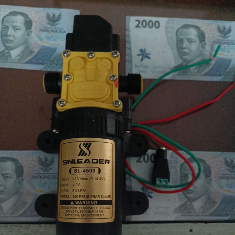 DINAMO PUMP ELEKTRIK SINLEADER DRAT-DRAT DC ELEKTRIK SPRAYER 12V 4A TYPE DRAT - DRAT
