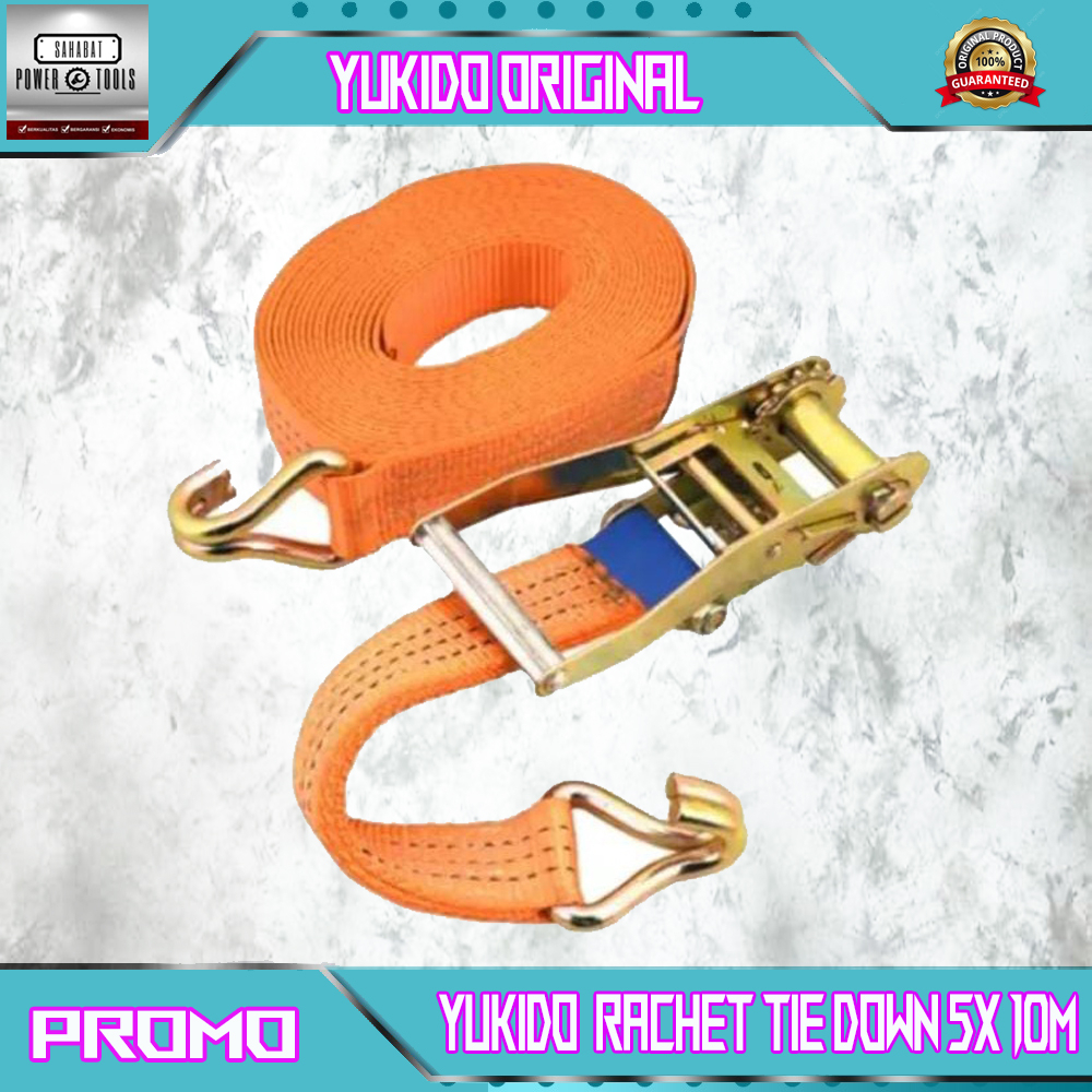 RACHET TIE DOWN 2 INCH X 12meter KREK SOUND SISTEM CARGO LASHING TRACK TREK BELT TRACKBELT TALI PENGIKAT BARANG TRUCK TRUK MOBIL BAK / SEDIA JUGA YANG 5M