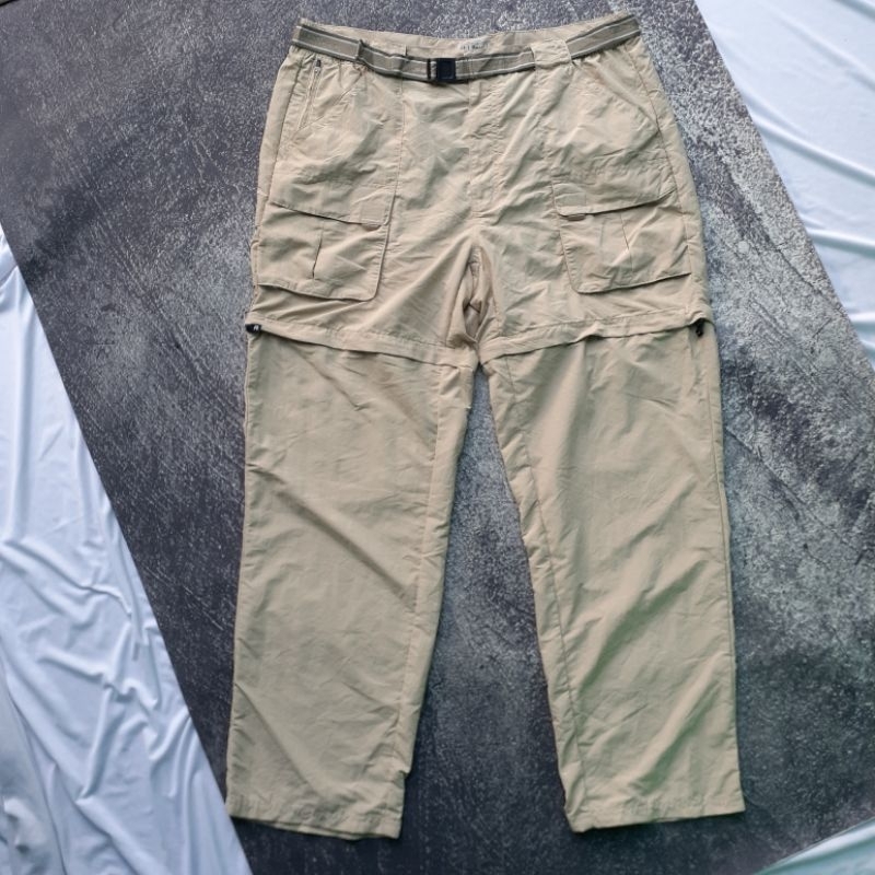 CELANA CARGO OUTDOOR LL BEAN ZIP OFF TROUSERS
