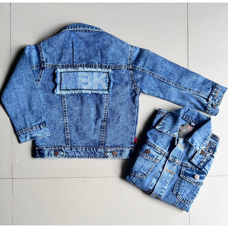 JAKET KENZIE//JAKET JEANS ANAK LAKI-LAKI VARIASI BORDIR USIA 2 -7TAHUN