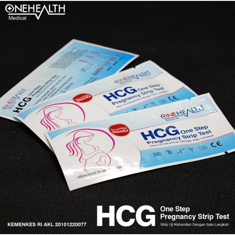 alat tes hamil onehealth HCG / alat tes kehamilan onehealth / one step pragnancy strip one health