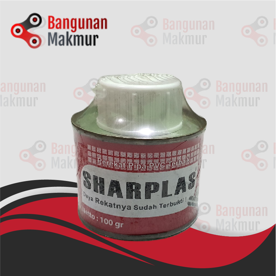 Lem Pipa PVC Kaleng 100 Gram SHARPLAS