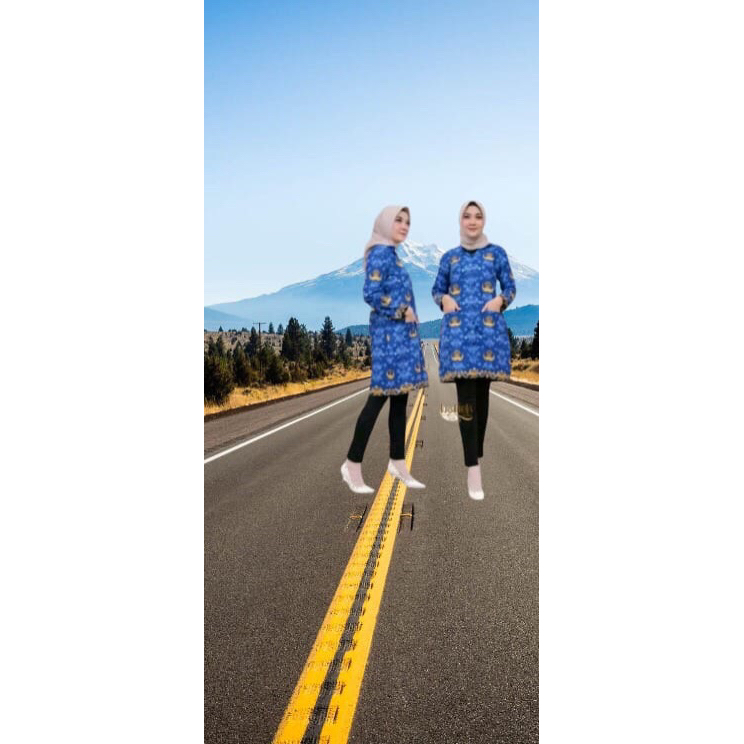 Tunik Korpri Terbaru 2022/pakaian korpri wanita