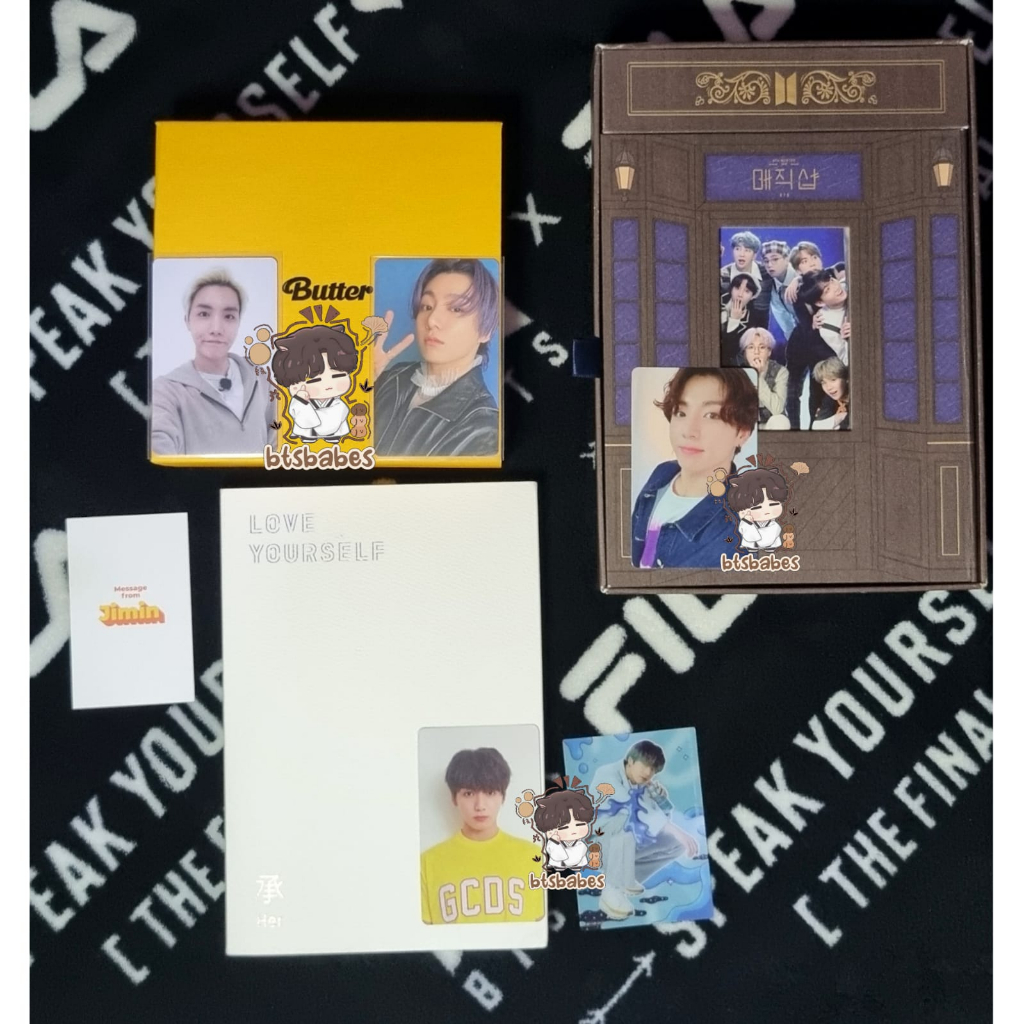 5th muster pc jk fullset / album her v pc jungkook / pc jungkook umj mots 7 journey japan / pc hybe 