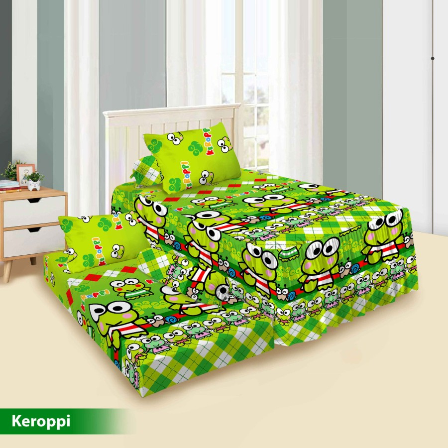 Sprei Vito 3D Sorong Duo 2 in 1 2in1 Rumbai 120x200 Motif Keroppi