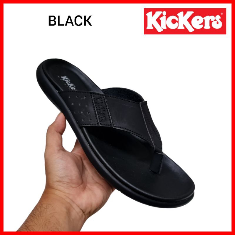 SANDAL KULIT KICKERS PRIA / SENDAL JEPIT KICKERS / SANDAL FORMAL KASUAL / SANDAL COWOK KULIT PROMO LEBARAN