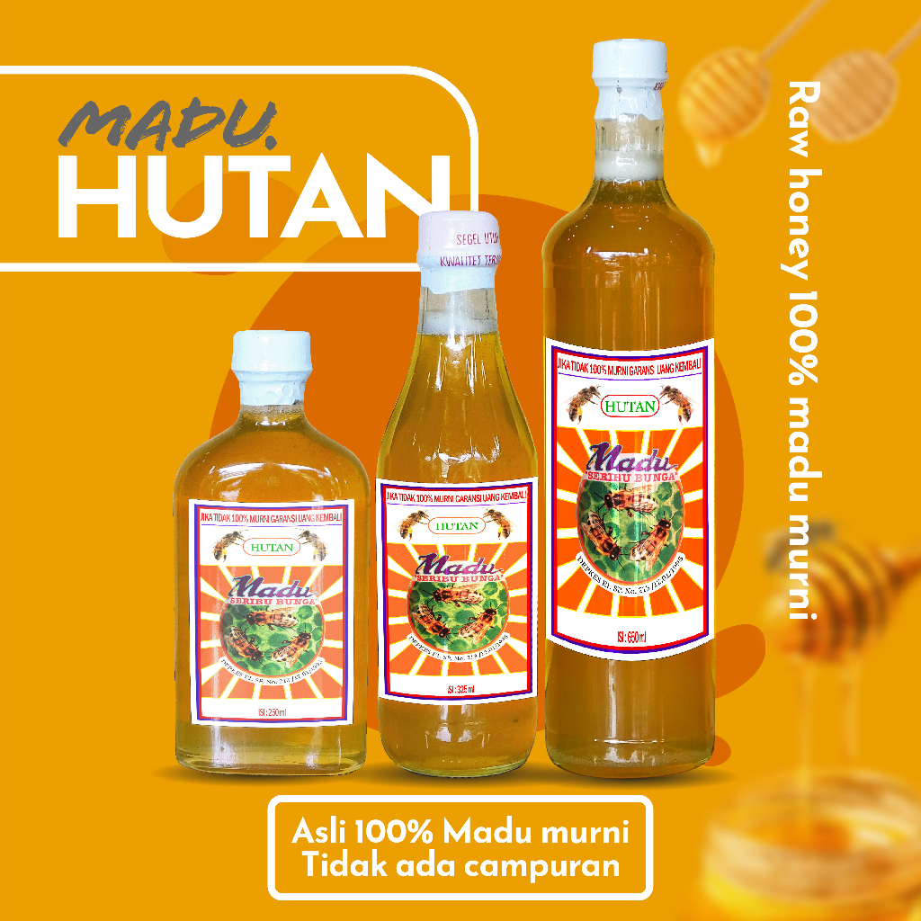

Madu Hutan Kaliandra - Madu Seribu Bunga Madu Asli 100% Raw Honey