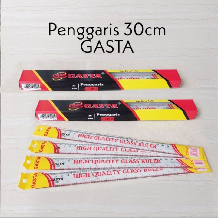 

❤️H2O❤️ Penggaris GASTA 30 cm PG-1830 / Penggaris Plastik / Ruler