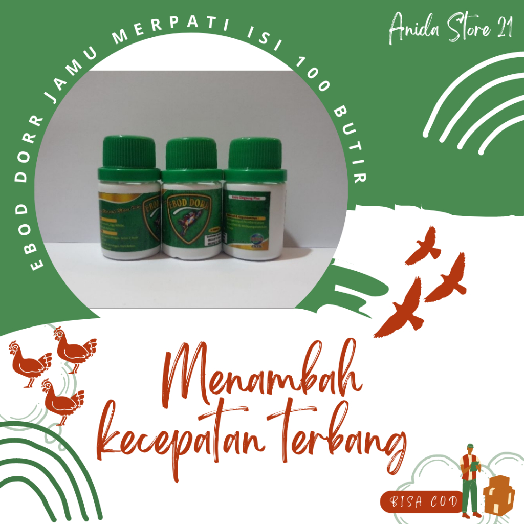 Ebod Dorr Jamu Merpati Modern Isi 100 Butir