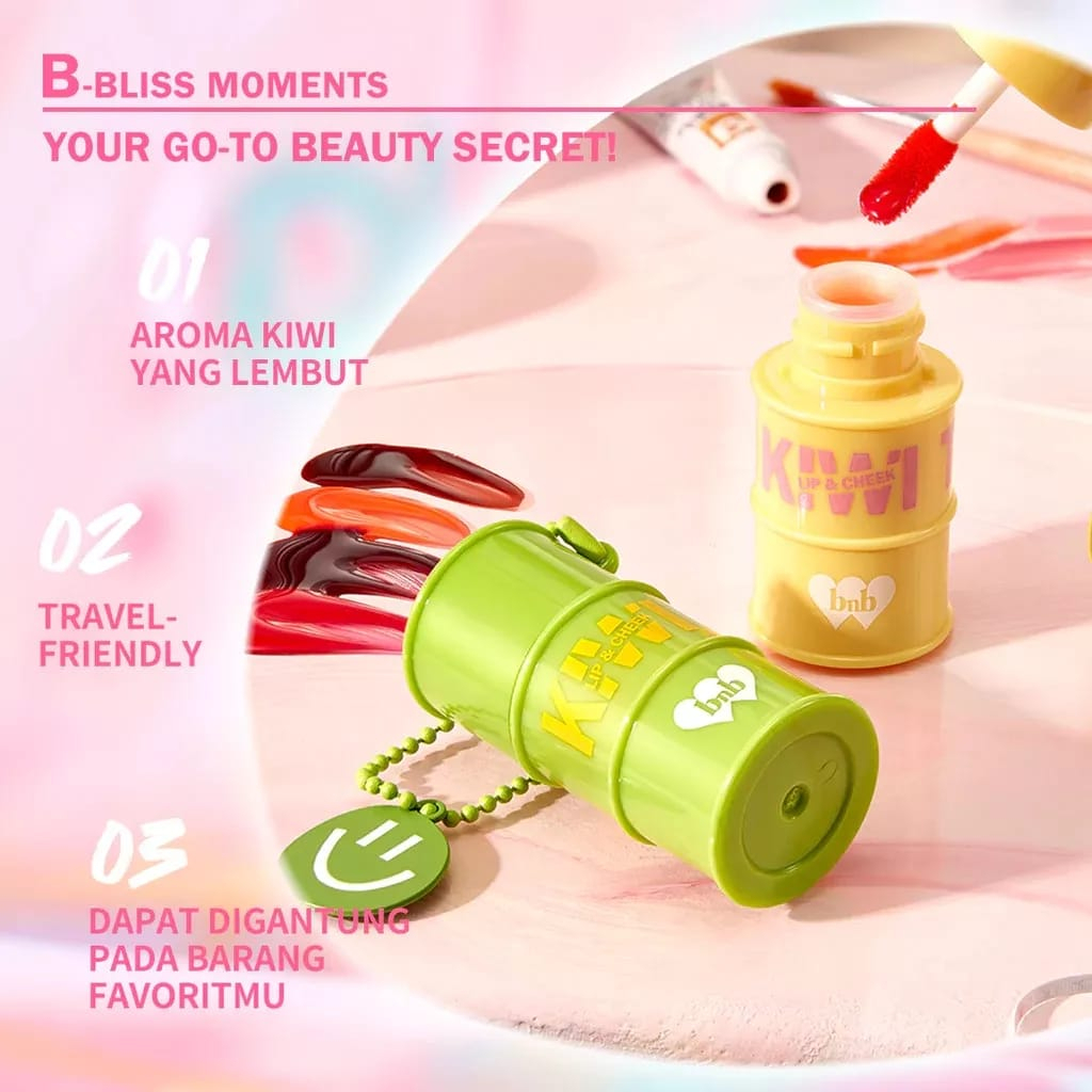 BNB barenbliss Korean Kiwi Tin Tint Lip &amp; Cheek | Blendable Intens 2 in 1 Tint - BPOM