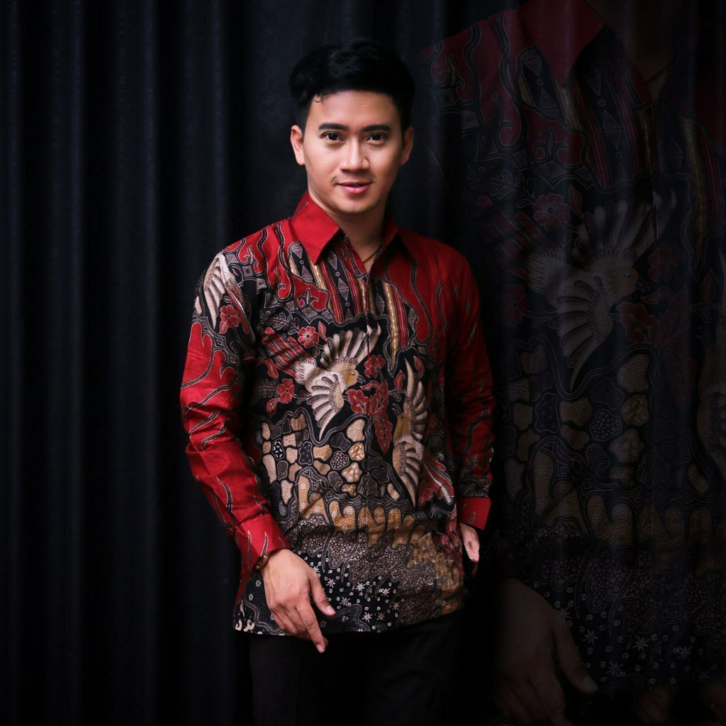 KEMEJA BATIK PRIA LENGAN PANJANG SIZE M L XL XXL BSWART BatiK HRB026 Kenongo Hem Panjang Pad