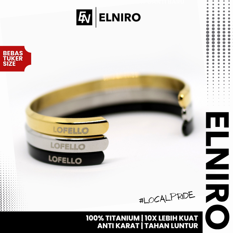 ELNIRO Necklace Gelang CARTIER Titanium Pria Wanita Premium Bracelet for Men Women [GARANSI 100% ORI