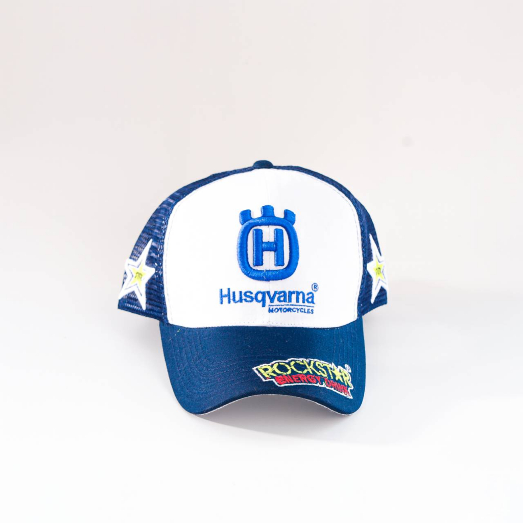 RK TOPI SNAPBACK JARING HUSQVARNA ROCKSTAR TEAM / snapback racing / baseball cap/ TOPI MOTOR CROSS /