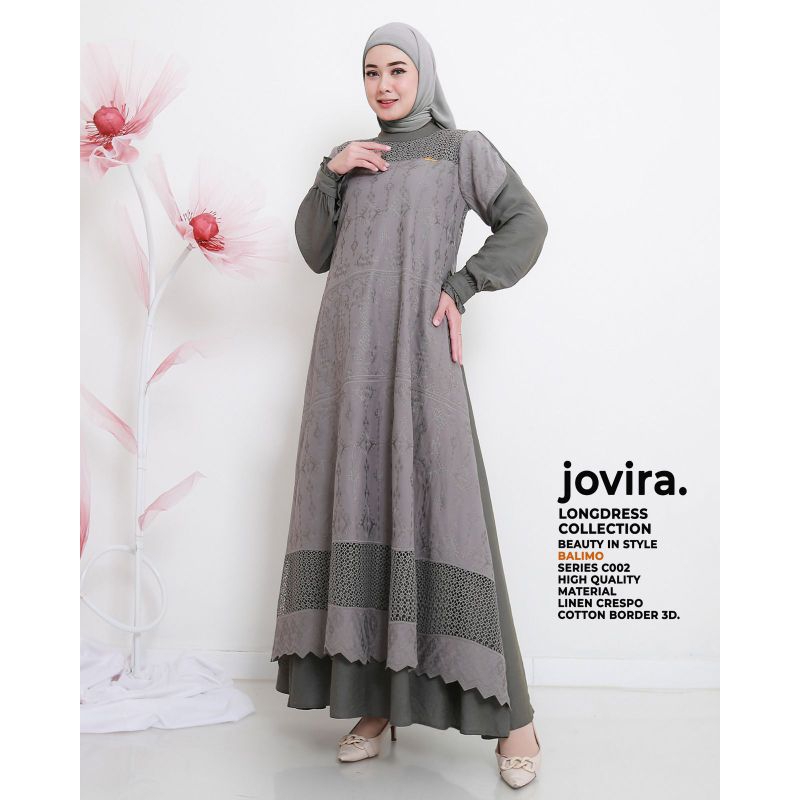 Gamis Dress wanita Terbaru Jovira long Dress by Balimo