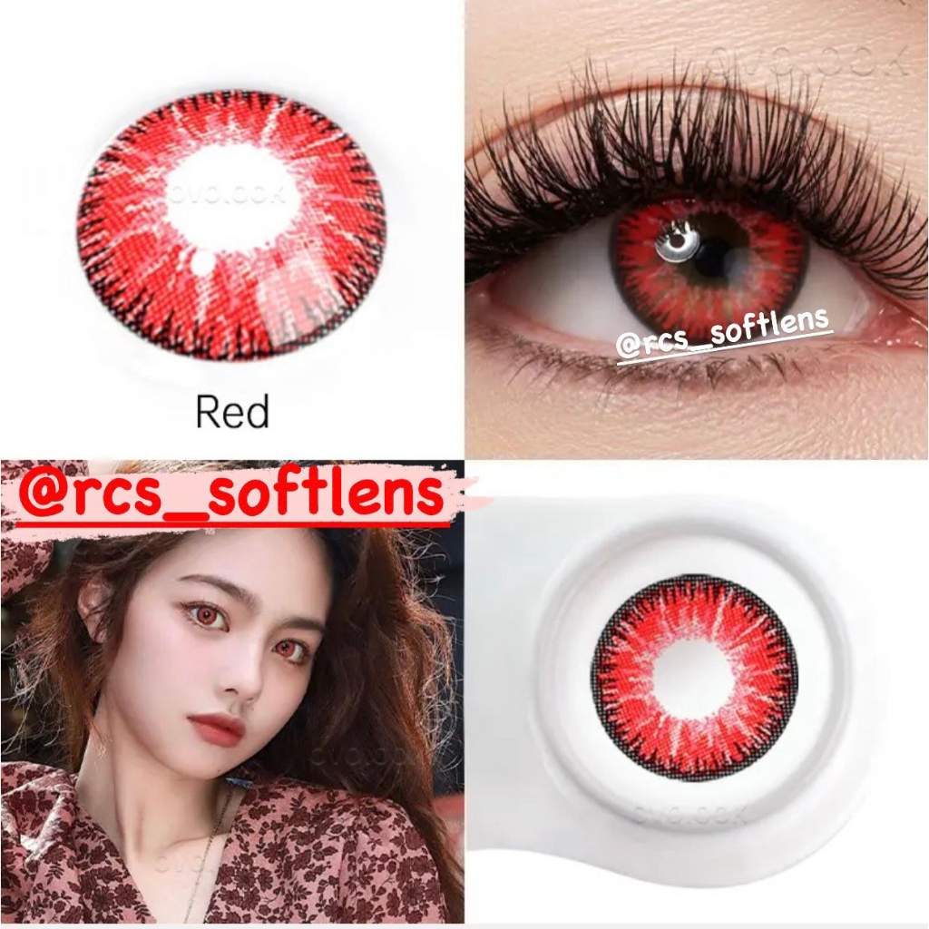 RCS✔️ NEW ARRIVAL - Softlens Cosplay merah minus -1.00 s/d -8.00