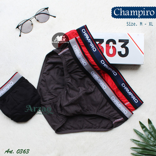 [ 3pc ] CD Champiro 0363 Karet Boxer | Celana Dalam Pria Dewasa | Dalaman Laki Laki Kualitas PREMIUM