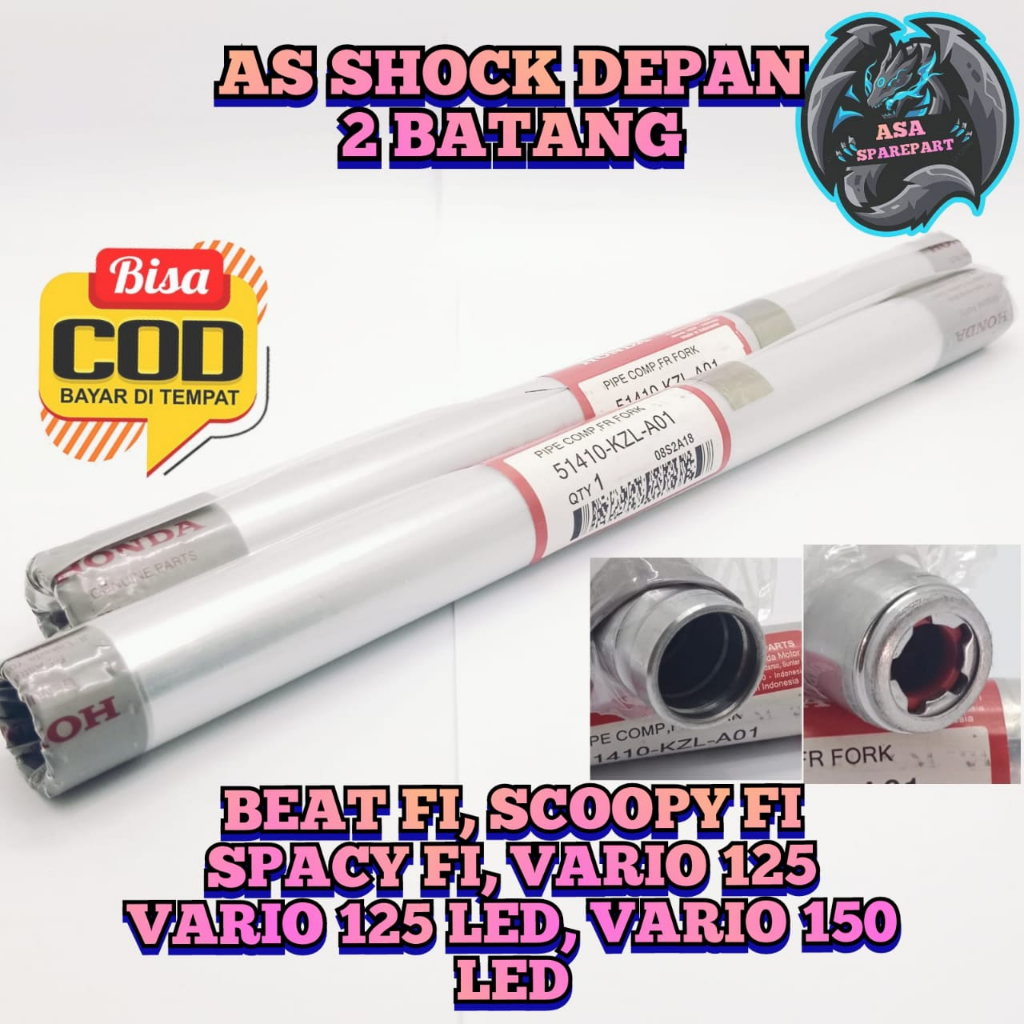 As Shock Depan KZL Asli Original Motor Honda BeAT FI , BeAT ESP , BeAT Street , BeAT Pop ESP , Scoop