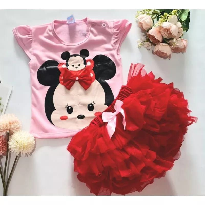 SETELAN BAJU BAYI PEREMPUAN 0-18 BULAN ROK CELANA TUTU GOTIK ROCELA / SET KAOS ROK TUTU GOTIK PETIT / SETELAN BAJU BAYI CEWEK LUCU / SETELAN JUMPER ROK TUTU TSUM TSUM UNICORN CUPCAKES