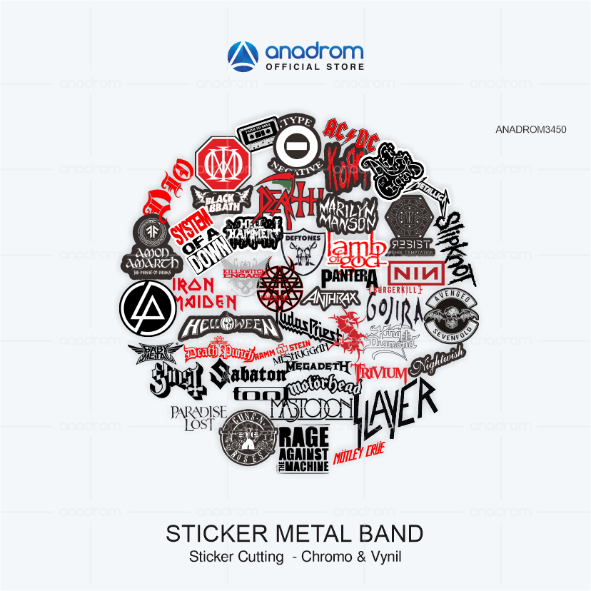 

Sticker Metal Band | Sticker Aesthetic Band Metal | Anadrom 3450