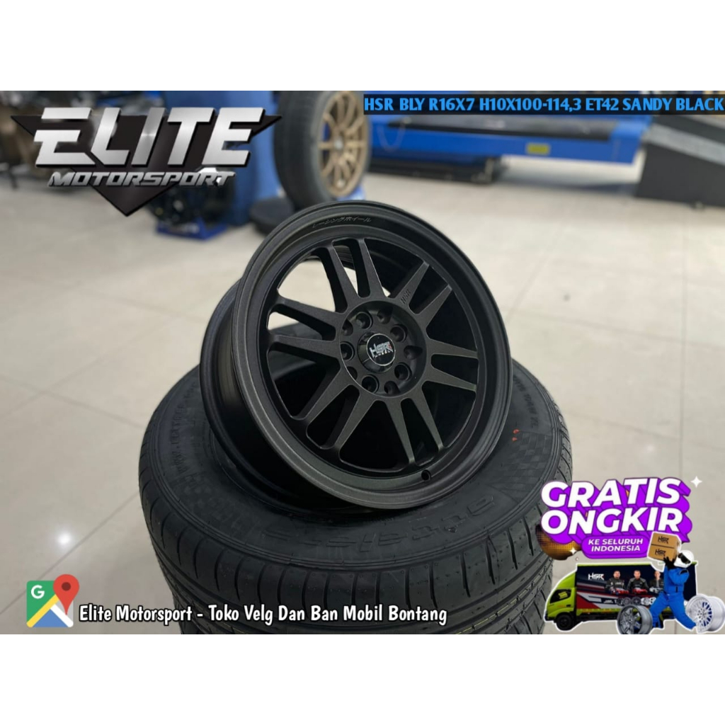 Pelek mobil Terios Impreza Ertiga Innova Ring 16 Lubang 5 - Velg Racing HSR BLY