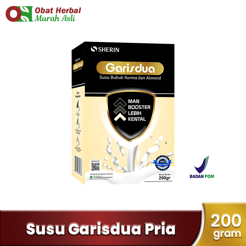 Susu Garis dua For Man 200g -  Susu Etawa PREMIUM  Untuk membantu menyuburkan Pria