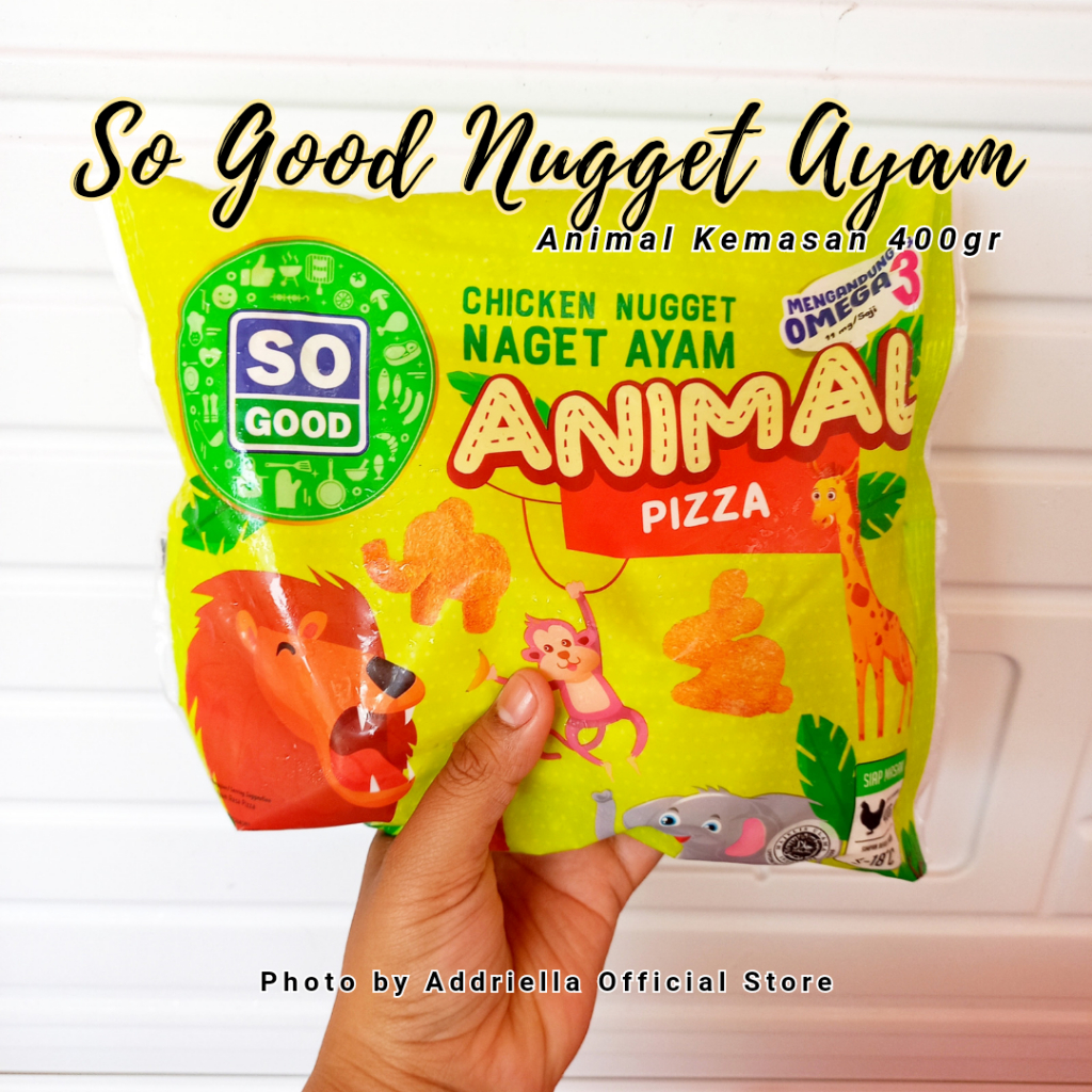 

ADDRIELLA So Good Nugget Ayam Animal Pizza 400gr | So Good/Frozenfood/Frozenfood Murah