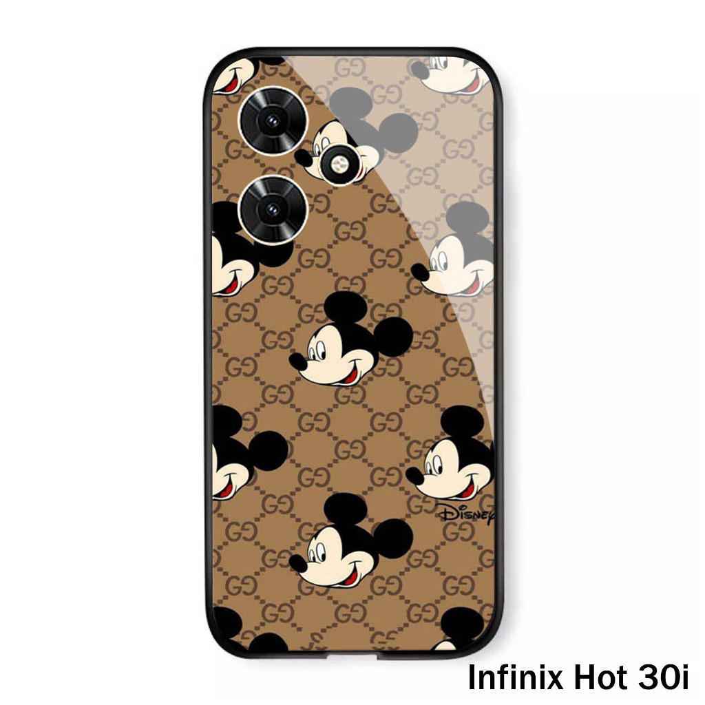 (S37) Case  Glass INFINIX HOT 30i - casing Terbaru handphone - INFINIX HOT 30i  - pelindung handphon