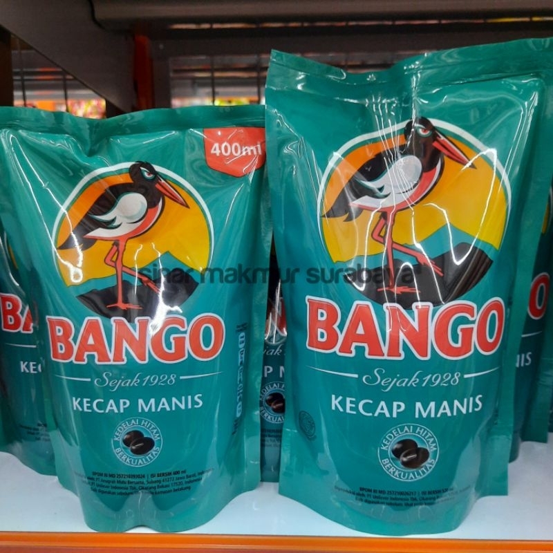 

Kecap Manis BANGO Kemasan Refill ukuran 400 dan 550ml / Kecap Bango