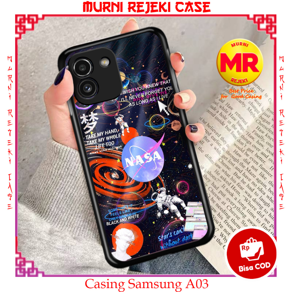 Casing Hp Samsung A03 Case Samsung A03 Motif SPACE01 Case lucu Casing Samsung Case Anime Softcase Ha