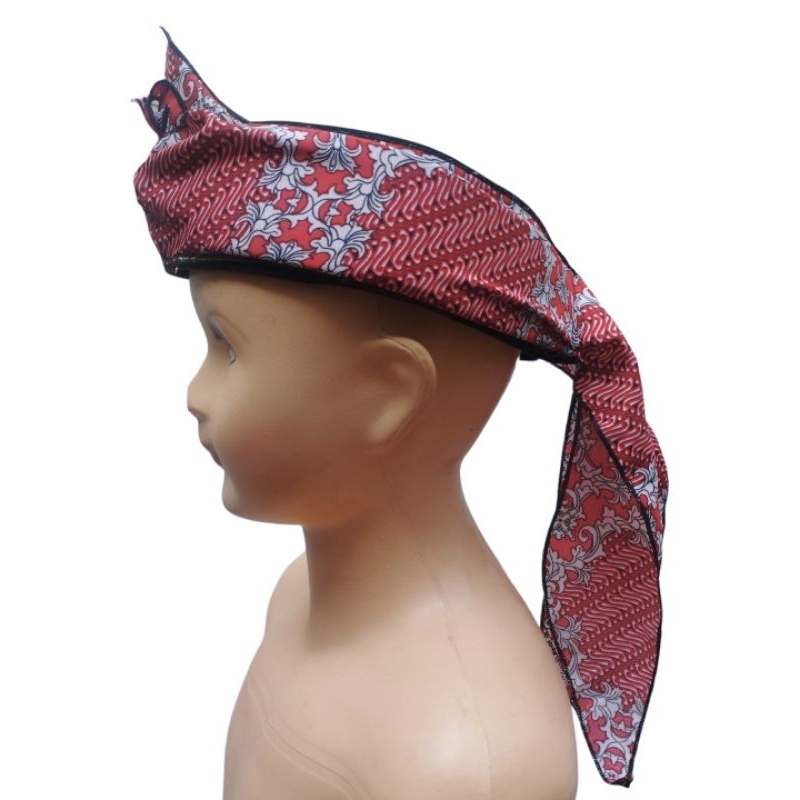 Iket sunda batik anak/iket seragam pangsi anak Sekolah TK&amp;SD /udeng/totopong anak