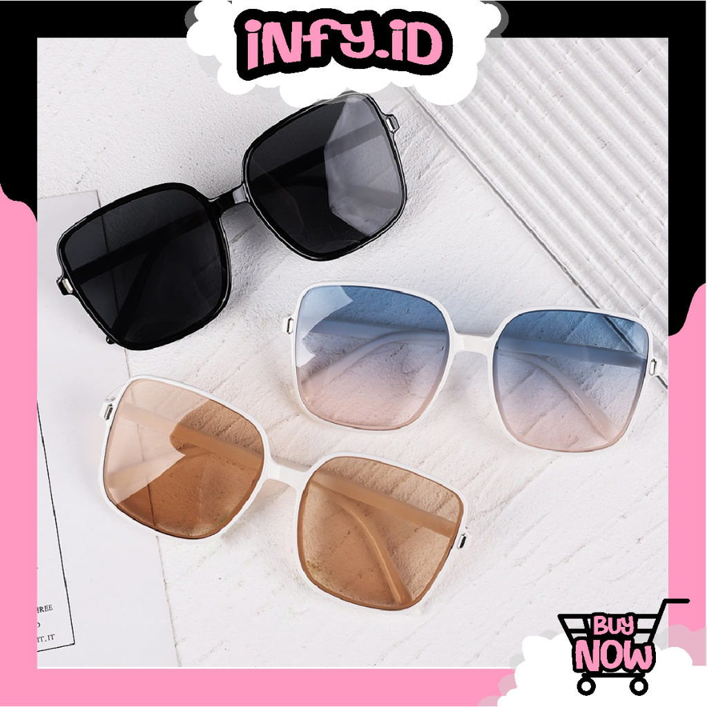 INFY - Kacamata Terbaru Wanita Kotak Style Kacamata Fashion Murah/Kacamata Sunglasses Import Wanita Kacamata Fashion G039