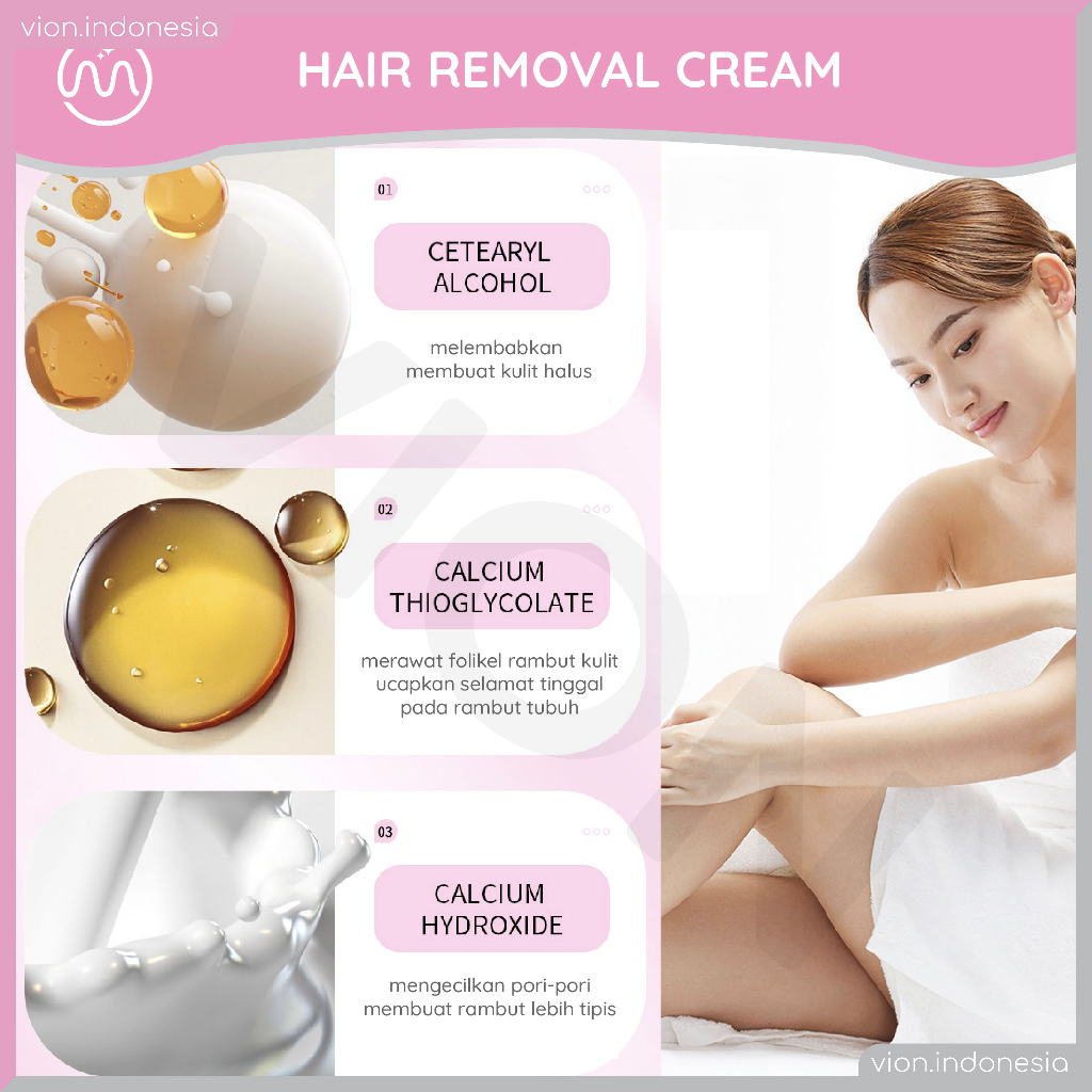 KACHI - MINIPINK Hair Removal Senana Hair Removal Cream Perontok Penghilang Bulu Rambut SN005 MP019