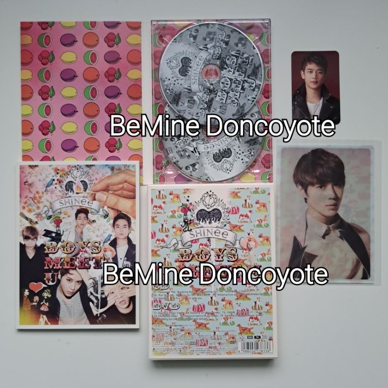 SHINEE BOYS MEET U JAPAN ALBUM CD + DVD + PHOTOCARD ONEW KEY MINHO TAEMIN JONGHYUN