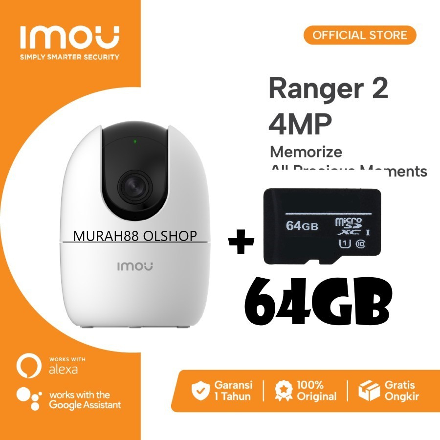 IP Camera CCTV Wi-Fi Indoor IMOU Ranger 2 Smart Tracking H.265 4MP original