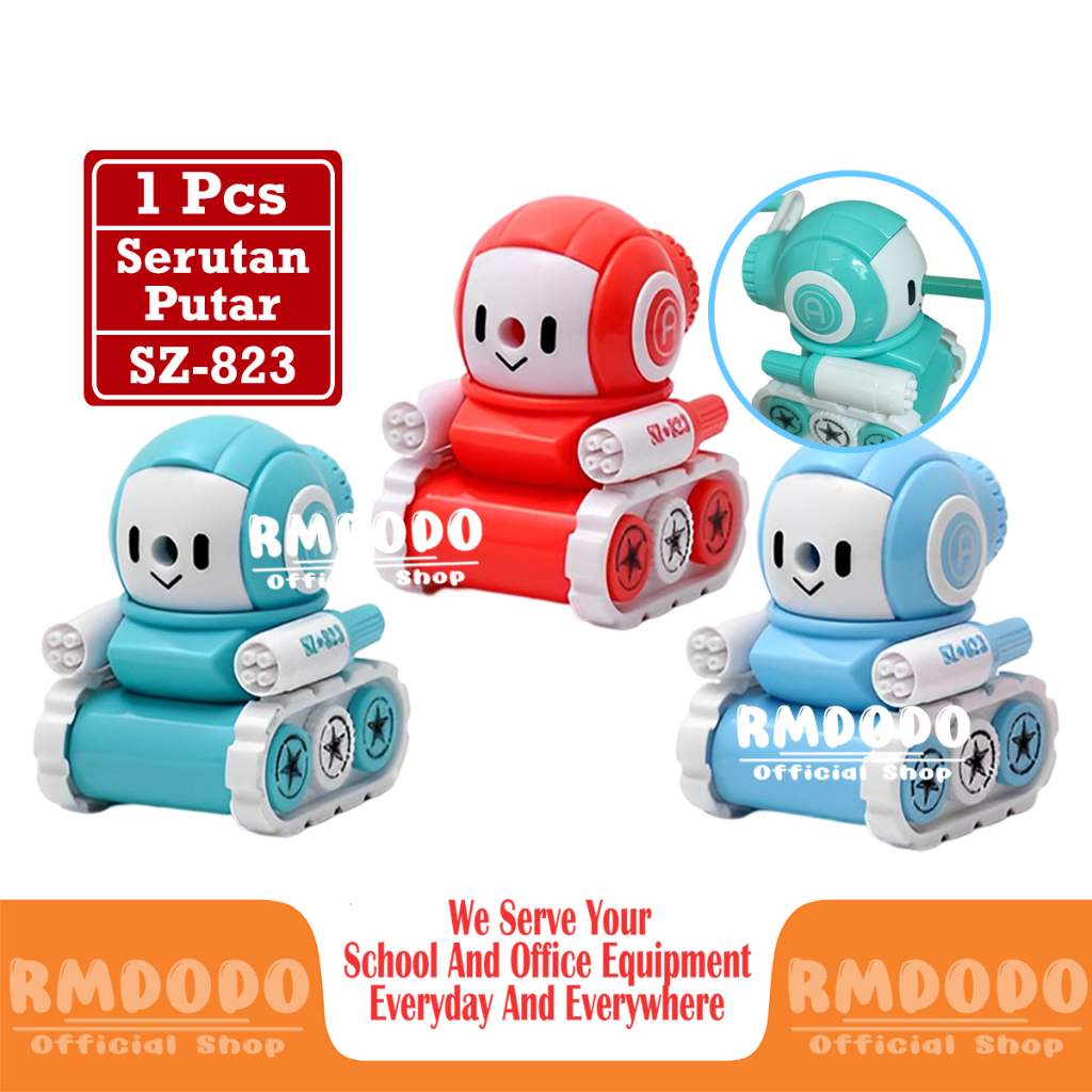 

Rmdodo - Serutan Pensil Putar / Rautan Pensil / Pengserut Putar / Rautan Putar Meja / Rawutan SZ-823