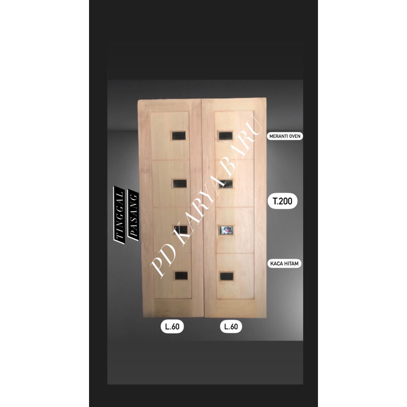 Pintu Kayu | Pintu Utama | Pintu Tarung | Pintu Double Meranti | Pintu Tarung Dan Kusen (005)